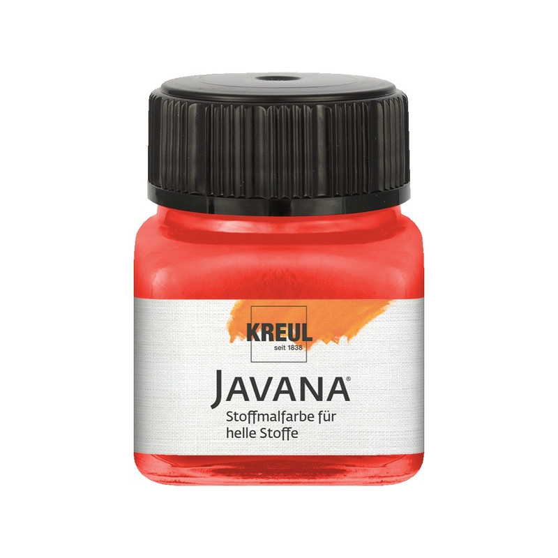 Vopsea pentru textile deschise la culoare, Javana C. Kreul - Rosu, 20 ml