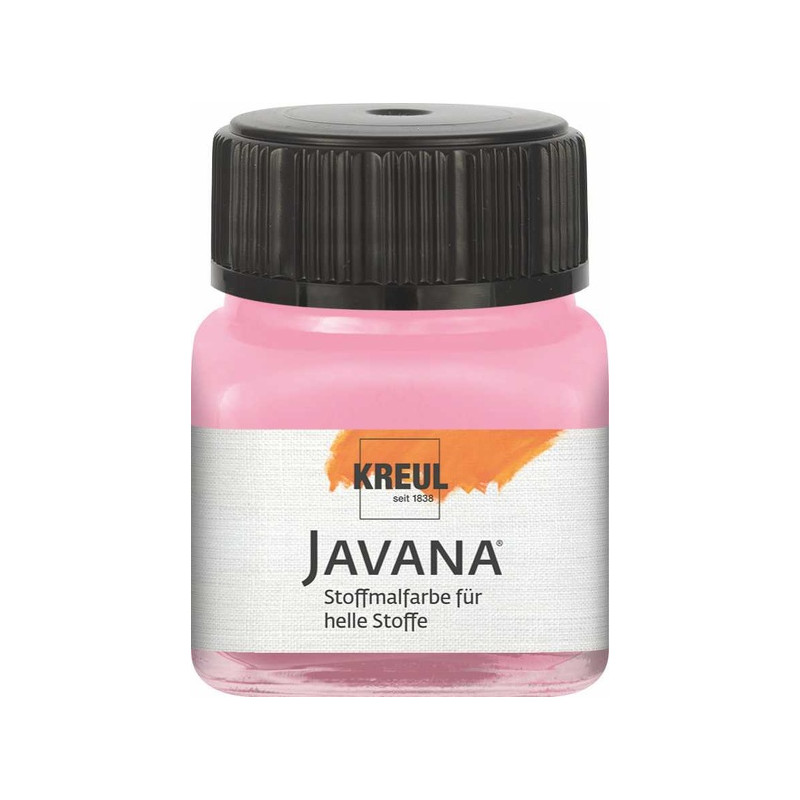 Vopsea pentru textile deschise la culoare, Javana C. Kreul - Roz, 20 ml