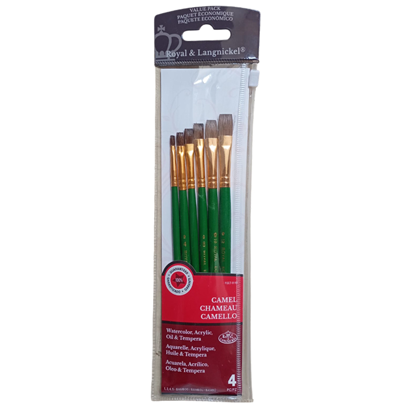 Set 6 pensule scolare, late, fir natural Camel