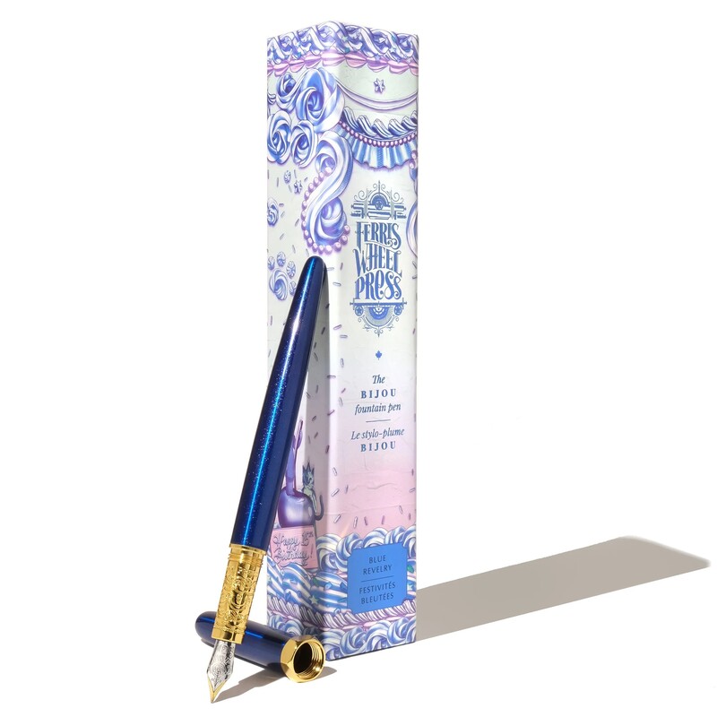 Stilou seria Bijou Fountain Pen - Ferris Wheel Press - Blue Revelry, F
