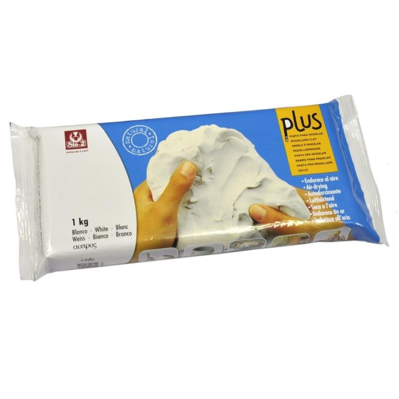 Pasta modelaj naturala PLUS Sio-2 - Alb natural