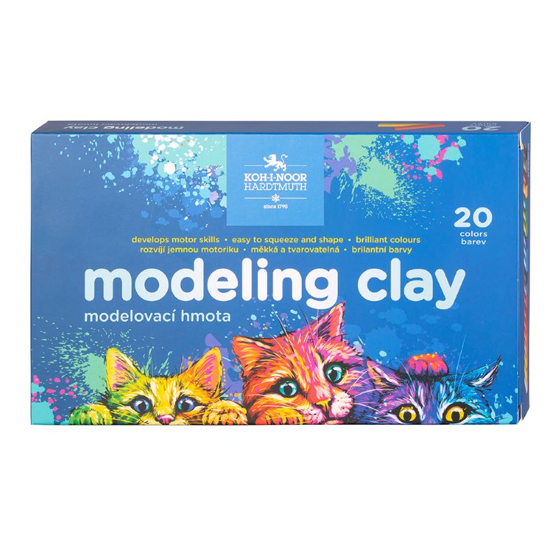 Plastilina scolara 20 culori, Pisici, Koh-I-Noor