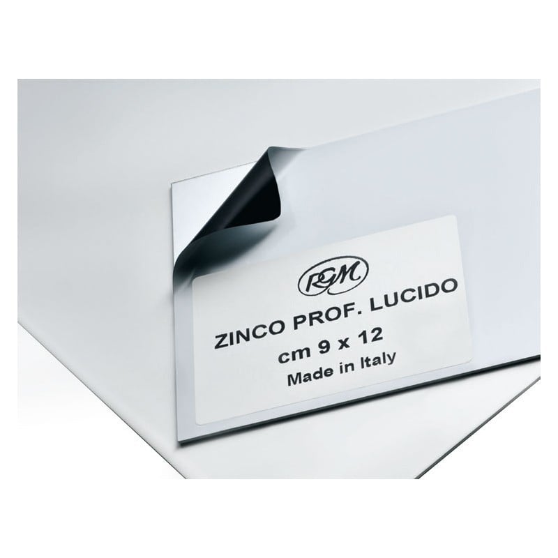 Placa zinc gravura, RGM